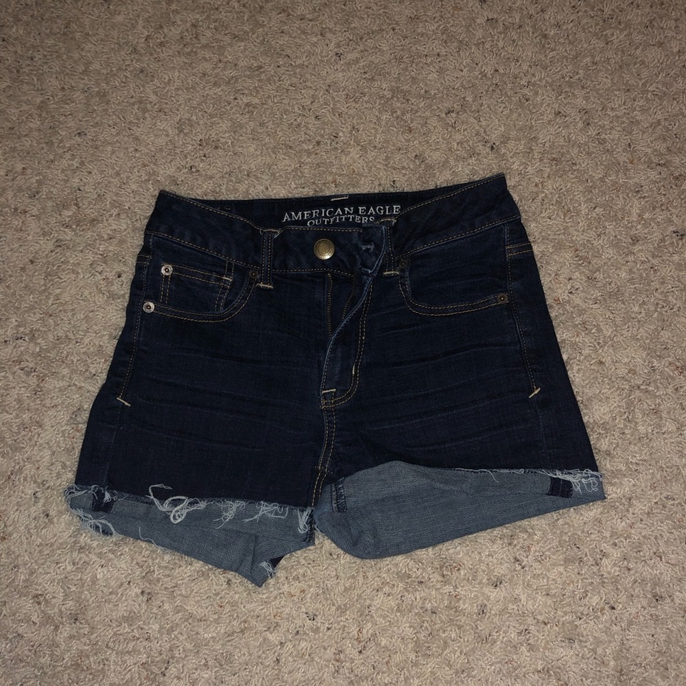 American Eagle High Rise Super Stretch Jean Shorts